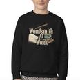 Wordsmith At Work Vintage Writer & Author Pen Book Lover Youth Crewneck Sweatshirt