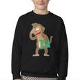 Monkey With a Book Youth Crewneck Sweatshirt