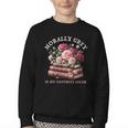 Morally Grey Book Lovers Dark Romance Reader Favorite Color Youth Crewneck Sweatshirt