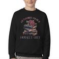 Morally Grey Books Women Morally Grey Is My Favorite Color Youth Crewneck Sweatshirt