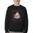 North Pole Book Club Hot Cocoa Served Daily Librarian Xmas Youth Crewneck Sweatshirt