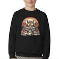 Owl Reading Books Book Library Bookworm Youth Crewneck Sweatshirt