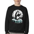 Penguin Reading A Book Vintage Graphic Bookworm Lover Youth Crewneck Sweatshirt Penguin Reading A Book Vintage Graphic Bookworm Lover Youth Crewneck Sweatshirt