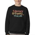 Protect Libraries Banned Books Literacy And Equity For All Youth Crewneck Sweatshirt Protect Libraries Banned Books Literacy And Equity For All Youth Crewneck Sweatshirt