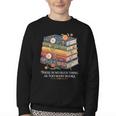 There Is No Such Thing As Too Many Books Reading Youth Crewneck Sweatshirt