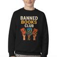 Read Banned Books Club Freely Anti-Censorship Librarian Youth Crewneck Sweatshirt