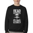 Read Banned Books PET DOGS FIGHT EVIL Read Banned Books Dog Youth Crewneck Sweatshirt Read Banned Books PET DOGS FIGHT EVIL Read Banned Books Dog Youth Crewneck Sweatshirt
