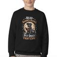 Read Banned Books PET DOGS FIGHT EVIL Read Books Reading Youth Crewneck Sweatshirt Read Banned Books PET DOGS FIGHT EVIL Read Books Reading Youth Crewneck Sweatshirt