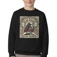 Read Books Be Kind Stay Weird Raven Tarot Reading Coffee Youth Crewneck Sweatshirt