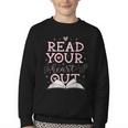 Read Your Heart Out Book Adventures In Pages Youth Crewneck Sweatshirt