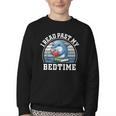 I Read Past My Bedtime Reading Dolphin Book Lover Youth Crewneck Sweatshirt