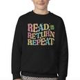 Read Return Repeat Read Reading Book Librarian Men Women Youth Crewneck Sweatshirt