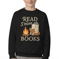 Read S'More Books Campfire Reading Book Lovers Camper Youth Crewneck Sweatshirt Read S'More Books Campfire Reading Book Lovers Camper Youth Crewneck Sweatshirt