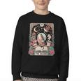 The Reader Tarot Card Shirt Bird Book Lover Bookworm Youth Crewneck Sweatshirt