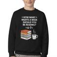 Reading 6-7 Six Seven Meme English Teacher Book Lover Youth Crewneck Sweatshirt Reading 6-7 Six Seven Meme English Teacher Book Lover Youth Crewneck Sweatshirt