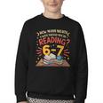 Reading 6 7 Six Seven Meme Slang Teacher Book Lover Youth Crewneck Sweatshirt