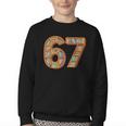 Reading 67 Six Seven Meme Teacher Book Lover Bookshelf Youth Crewneck Sweatshirt
