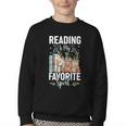 Reading Is My Favorite Sport Bookworm Youth Crewneck Sweatshirt