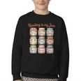 Reading Is My Jam Cute Jelly Jars Book Genres Youth Crewneck Sweatshirt