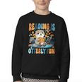 Reading Is Otterly Fun Sea Otter Book Lover Bookworm Youth Crewneck Sweatshirt