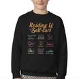 Reading Is Self Care Mental Health Read More Book Youth Crewneck Sweatshirt