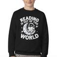 Reading Is Out Of This World Space Books Lover Youth Crewneck Sweatshirt