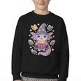 ReadsALOTL Cute Axolotl Book Lover Youth Crewneck Sweatshirt ReadsALOTL Cute Axolotl Book Lover Youth Crewneck Sweatshirt