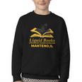 Reality Optional Reading Required Gamer Panther Book Youth Crewneck Sweatshirt Reality Optional Reading Required Gamer Panther Book Youth Crewneck Sweatshirt