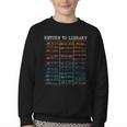 Return To Library Card Book Due Date Bookish Reading Youth Crewneck Sweatshirt Return To Library Card Book Due Date Bookish Reading Youth Crewneck Sweatshirt