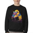 Rubber Duck Rubber Duckie Reading Book Rubber Duckling Youth Crewneck Sweatshirt