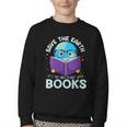 Save Earth It´s Only Planet With Books Reader Earth Day Youth Crewneck Sweatshirt