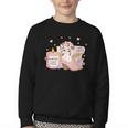 Smells Like Cowboy Romance Book Lover Youth Crewneck Sweatshirt