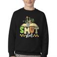 Spicy Book Lover Smut Slut Romance Reading Librarian Youth Crewneck Sweatshirt Spicy Book Lover Smut Slut Romance Reading Librarian Youth Crewneck Sweatshirt