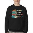 My Summer Is All Booked Book Reading Book Lover Youth Crewneck Sweatshirt