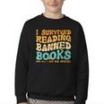 I Survived Reading Banned Books Read Librarian Men Women Youth Crewneck Sweatshirt I Survived Reading Banned Books Read Librarian Men Women Youth Crewneck Sweatshirt