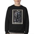 Tarot Cards Guide Book Esoteric Mysticism Clothing The High Priestess -Adults Small Classic Fit Short Sleeve Youth Crewneck Sweatshirt