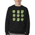 Teacher Reading Shamrock St Patrick’s Day Book Lover Kids Youth Crewneck Sweatshirt Teacher Reading Shamrock St Patrick’s Day Book Lover Kids Youth Crewneck Sweatshirt