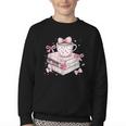 Teacher Valentine's Day All Booked For Valentines Reading Youth Crewneck Sweatshirt Teacher Valentine's Day All Booked For Valentines Reading Youth Crewneck Sweatshirt