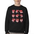 Teacher Valentines Day Reading Book Lover Bookworm Library Youth Crewneck Sweatshirt Teacher Valentines Day Reading Book Lover Bookworm Library Youth Crewneck Sweatshirt
