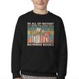 In All Of History It's Never The Good Guys Banning Books Youth Crewneck Sweatshirt In All Of History It's Never The Good Guys Banning Books Youth Crewneck Sweatshirt