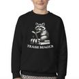 Trash Reader Book Reader Book Lover Book Reader Youth Crewneck Sweatshirt Trash Reader Book Reader Book Lover Book Reader Youth Crewneck Sweatshirt