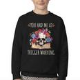 You Had Me At Trigger Warning Smut Books Dark Romance Skull Youth Crewneck Sweatshirt You Had Me At Trigger Warning Smut Books Dark Romance Skull Youth Crewneck Sweatshirt