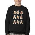 Vampire Reading Books Halloween Cute Teens Kids Youth Crewneck Sweatshirt Vampire Reading Books Halloween Cute Teens Kids Youth Crewneck Sweatshirt
