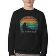 Women's Never Underestimate The Power Of A Girl With Book Reading Youth Crewneck Sweatshirt