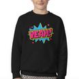 Yeah Comic Comic Book Graphic Youth Crewneck Sweatshirt