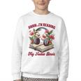Audiobook Lover Bookish Shhh I'm Listening My Audio Book Youth Crewneck Sweatshirt Audiobook Lover Bookish Shhh I'm Listening My Audio Book Youth Crewneck Sweatshirt