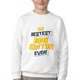 Best Book Editor Job Occupation Premium Tri-Blend Youth Crewneck Sweatshirt Best Book Editor Job Occupation Premium Tri-Blend Youth Crewneck Sweatshirt
