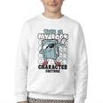 This Is My Book Character Costume Reading Book Lover Youth Crewneck Sweatshirt