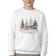 My Book Preference Has Me On The Naughty List Christmas Tree Youth Crewneck Sweatshirt
