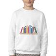 Books The Original Handheld Device Book Lovers Youth Crewneck Sweatshirt